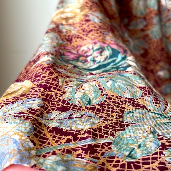 Vintage Sharon Anthony 100% rayon floral button blazer - Picture 4 of 6